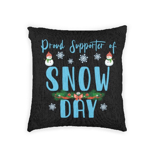 Proud Supporter of Snow Day Woven Pillows