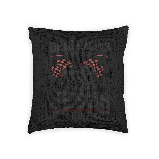 Drag Racing Race Car Drag Racing Woven Pillows