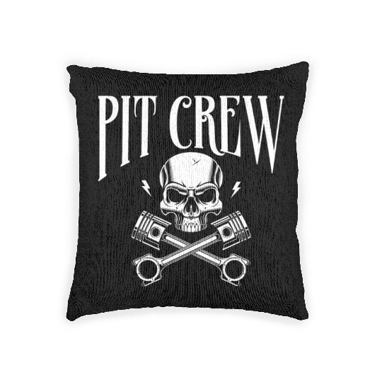 Drag Racing Race Car Pit Crew Woven Pillows