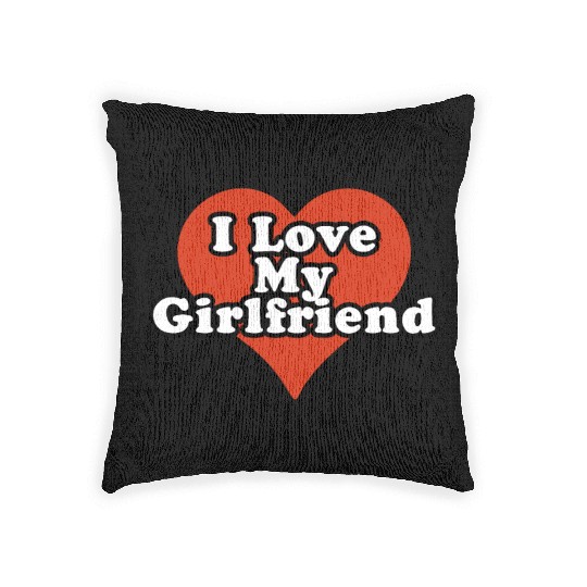 I love my gf. Woven Pillows