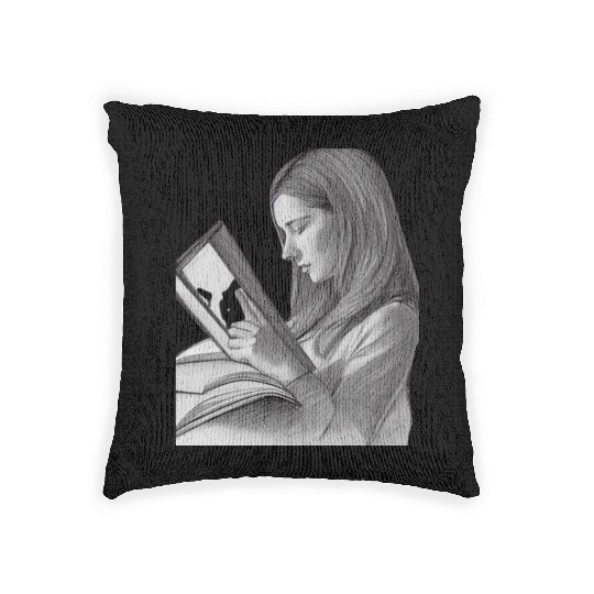 book club ,book lover Woven Pillows