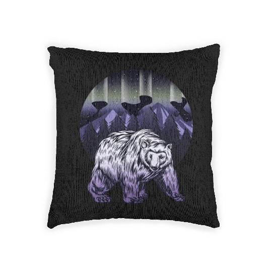Alaska Gift USA Natur Bär Denali Grizzly Wald Woven Pillows