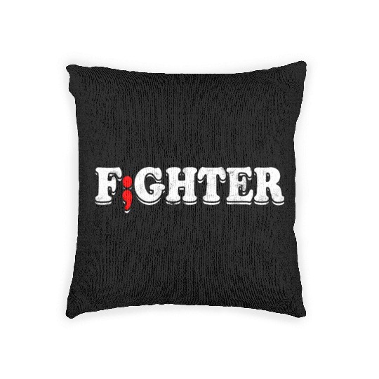 Fight Depression Prevention Mental Awareness Woven Pillows