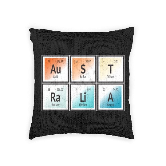 Australia | Periodic Table of Elements Woven Pillows