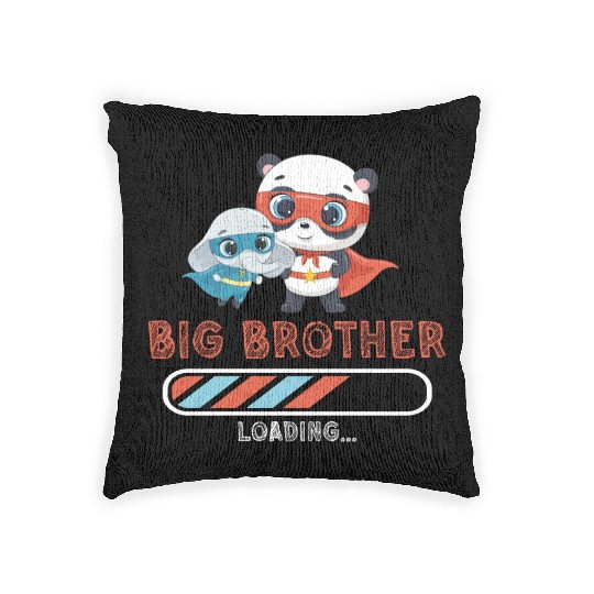 Big brother super hero panda elephant 2023 Woven Pillows