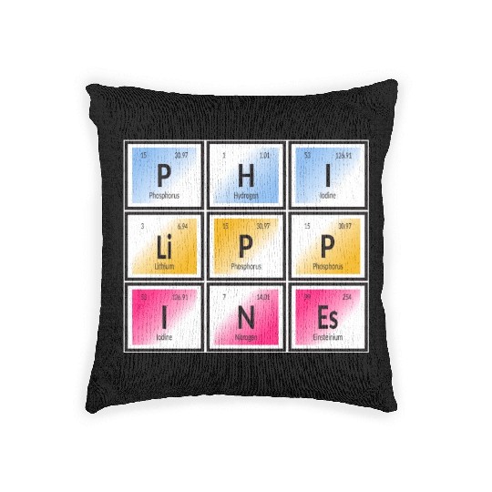 Philippines | Periodic Table of Elements Woven Pillows