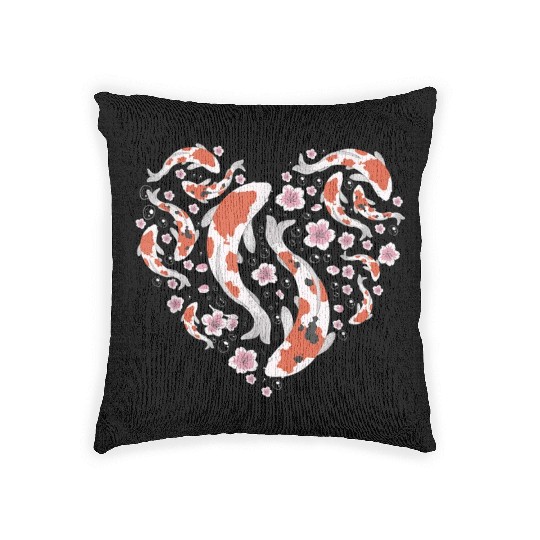 Koi fish Nishikigoi Japanese Koi Asian Women Woven Pillows