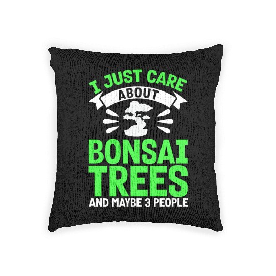 Bonsai Tree Owner Gift Bonsai Tree Gardening Woven Pillows