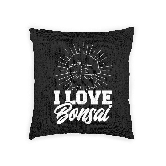 Bonsai Tree Owner Gift Bonsai Tree Gardening Woven Pillows