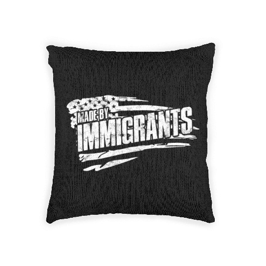 US Immigrant Indigenous USA Immigrants america Woven Pillows