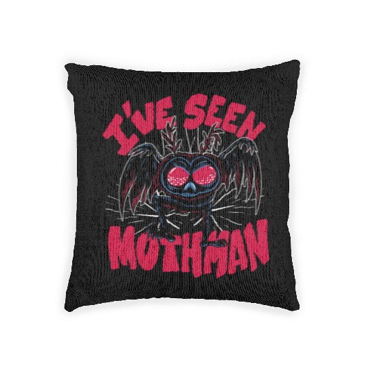 I have seen mothman I have seen mothman inspiratio Woven Pillows