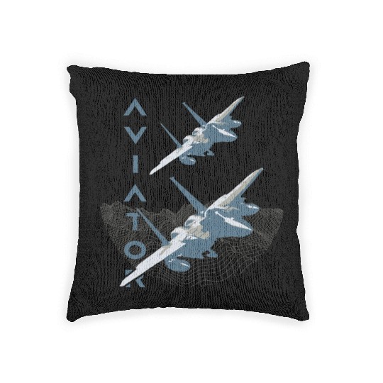 Aviator F-15 Eagle Woven Pillows
