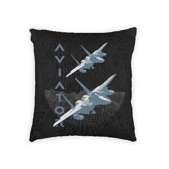 Aviator F-15 Eagle Woven Pillows