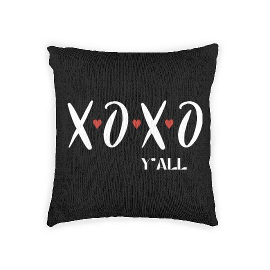 xoxo I love you Valentine's day Woven Pillows