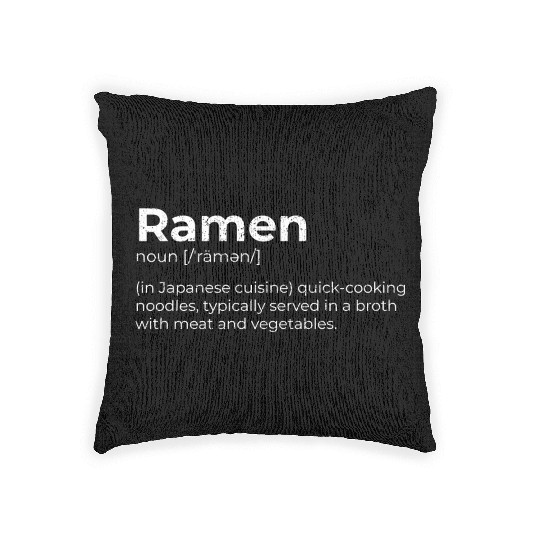 Ramen Japanese Cuisine Tonkotsu Premium Woven Pillows