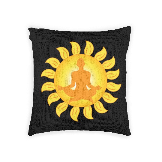 Yoga Meditation Peace Relaxation Woven Pillows