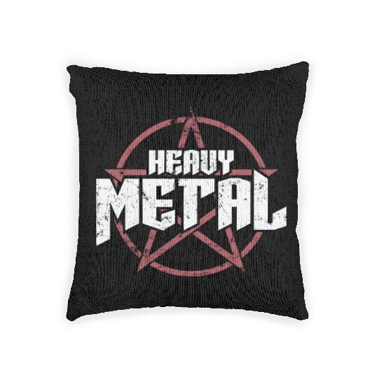 Heavy Metal Music Band Genre Bass Woven Pillows