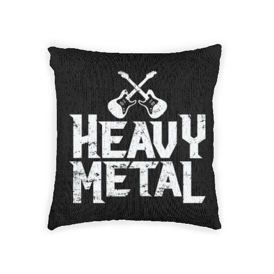 Heavy Metal Music Band Genre Woven Pillows