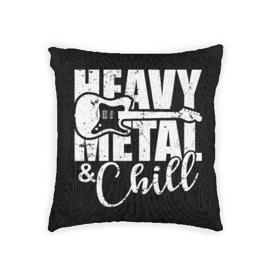 Heavy Metal and Chill Music Band Genre Woven Pillows