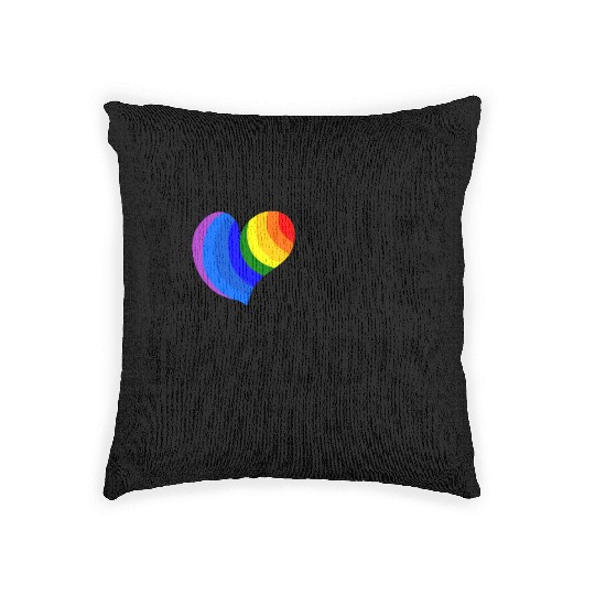 Love Proudly Heart Woven Pillows