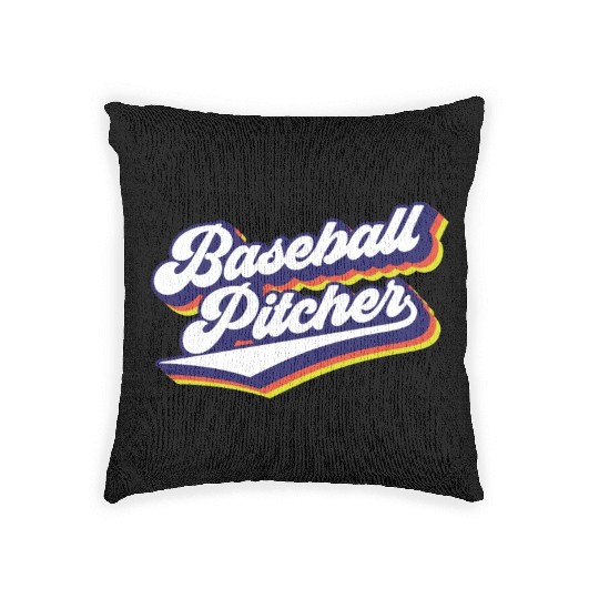 Baseball Pitcher Sayings Player Hobby Woven Pillows
