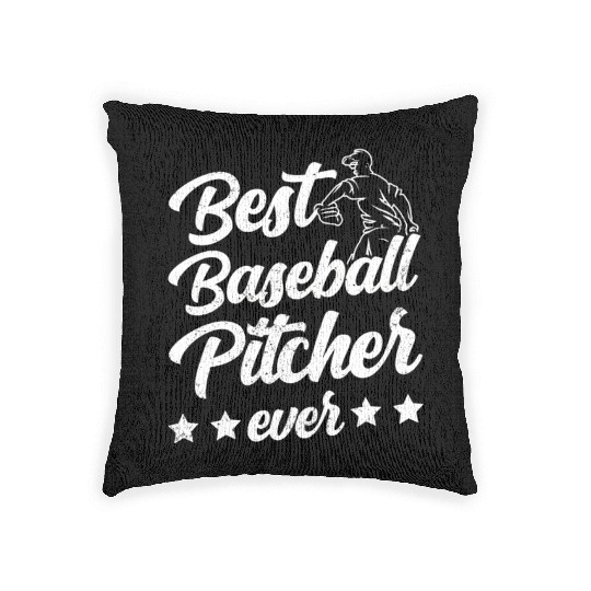 Best Baseball Pitcher Ever Sayings Hobby Player Woven Pillows