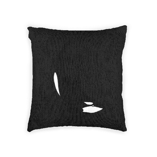 Orca diving Woven Pillows