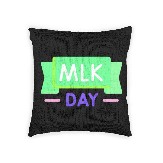 Martin Luther king jr. day Woven Pillows