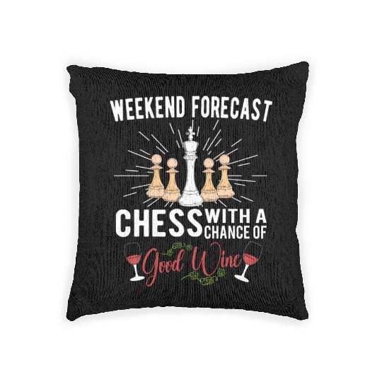 CHESS PLAYER CHESSBOARD CHESS GAME BOARD GAME GIFT Woven Pillows