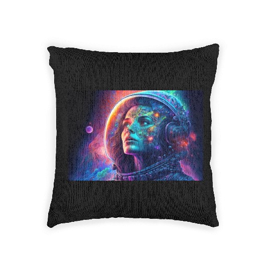 Psychedelic Astronauts 2 Woven Pillows