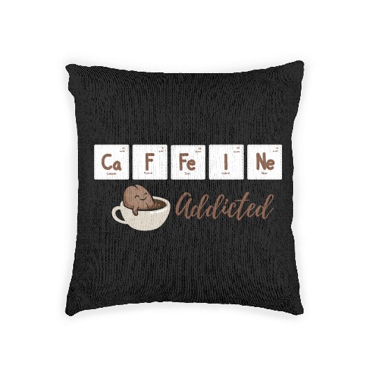 Caffeine Addicted Woven Pillows