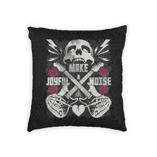 Make a joyful noise with a guitar Woven Pillows