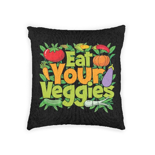 Eat Your Veggies Woven Pillows
