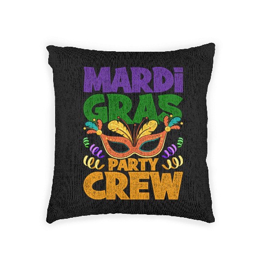 Mardi Gras - Party Crew Woven Pillows
