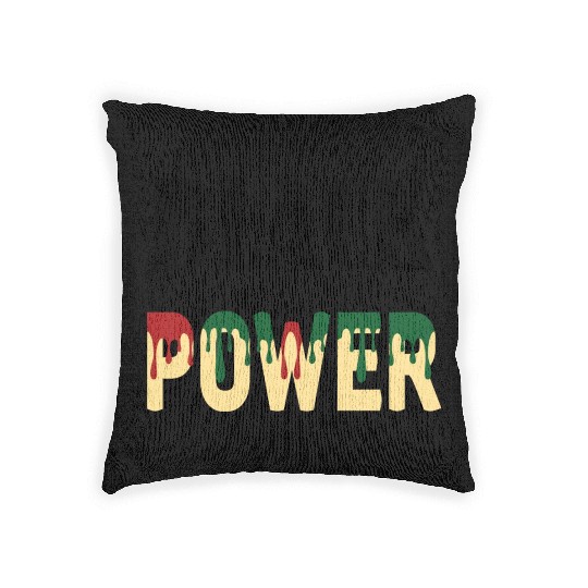 Black Power Woven Pillows