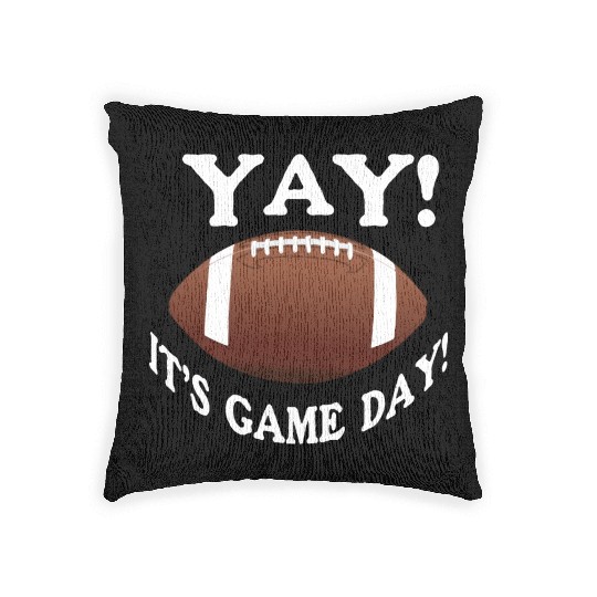 Yay! It's Game Day! Woven Pillows