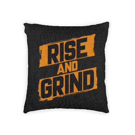 Rise and Grind Woven Pillows