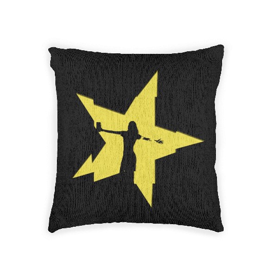 Remembering You (Gold) by Cloudy Skies Woven Pillows