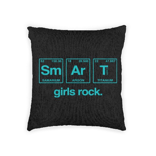 SMART GIRLS ROCK - Elements Periodic Table Woven Pillows