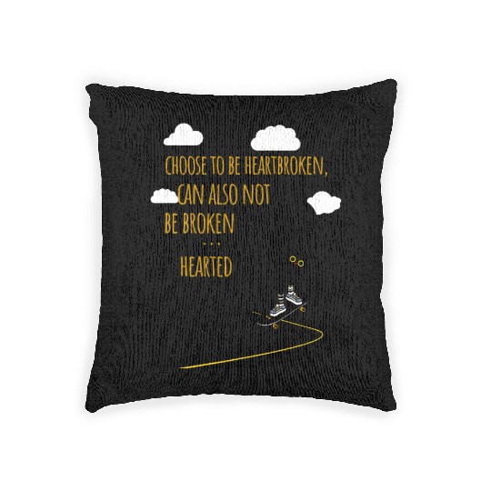 cat skateboard Woven Pillows