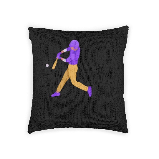 Baseball Pitcher Baseball Racket Sport Woven Pillows