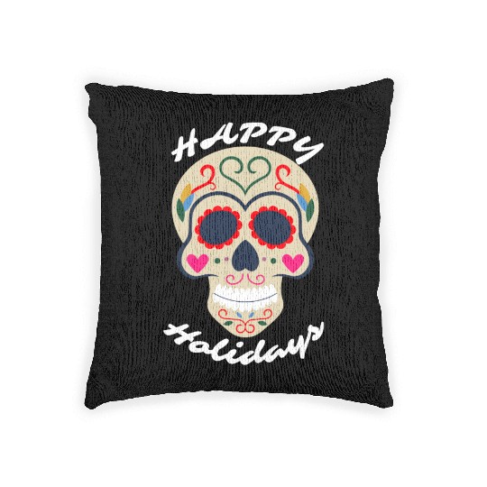 Happy Holidays Woven Pillows