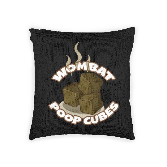 Wombat Poop Cubes Woven Pillows