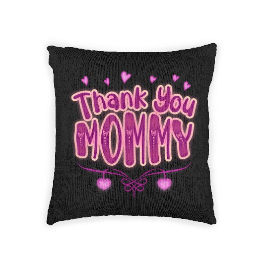 Thank You Mommy Woven Pillows