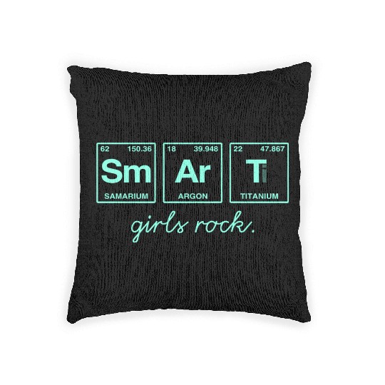 SMART GIRLS ROCK - Elements Periodic Table Woven Pillows