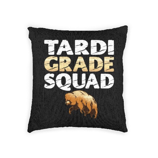 Tardigrade Squad Moss Piglet Science Lover Woven Pillows