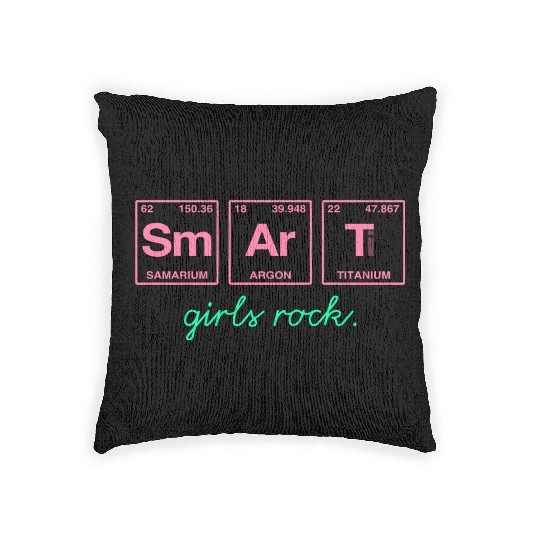 SMART GIRLS ROCK - Elements Periodic Table Woven Pillows