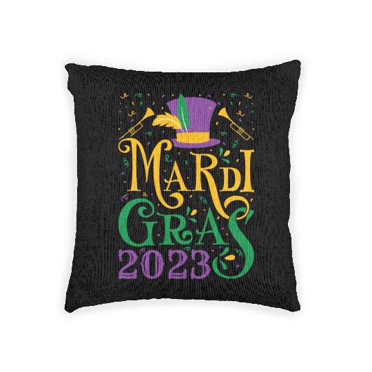 Mardi Gras - Mardi Gras 2023 Woven Pillows