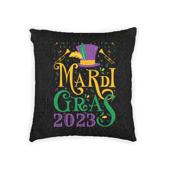 Mardi Gras - Mardi Gras 2023 Woven Pillows