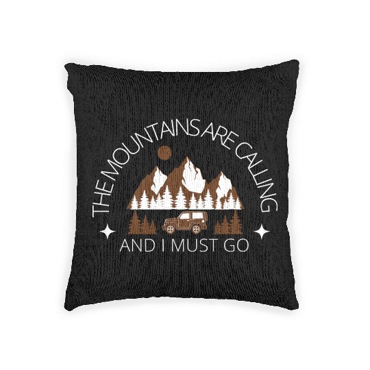 The Mountains are Calling, Camp Lover Woven Pillows